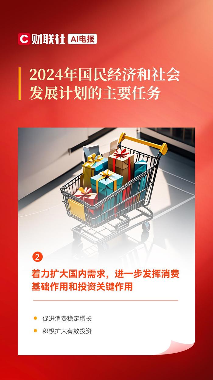 十张AI电报带你看2024年国民经济和社会发展计划的主要任务