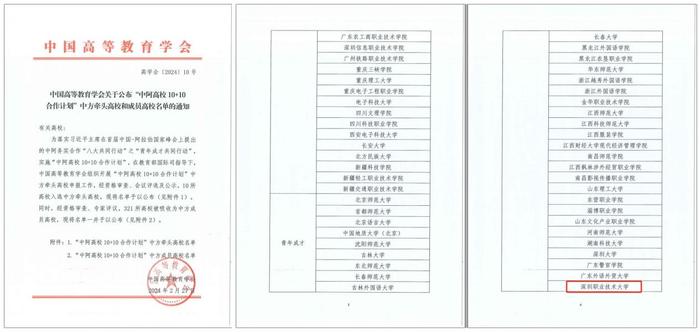 深圳职业技术大学入选“中阿高校 10+10 合作计划”中方成员高校