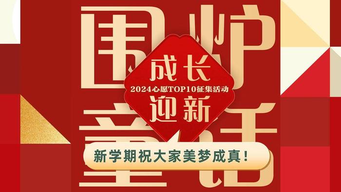 孩子的龙年心愿“热辣滚烫”！ “围炉童话 成长迎新”2024心愿TOP10征集活动人气奖名单出炉