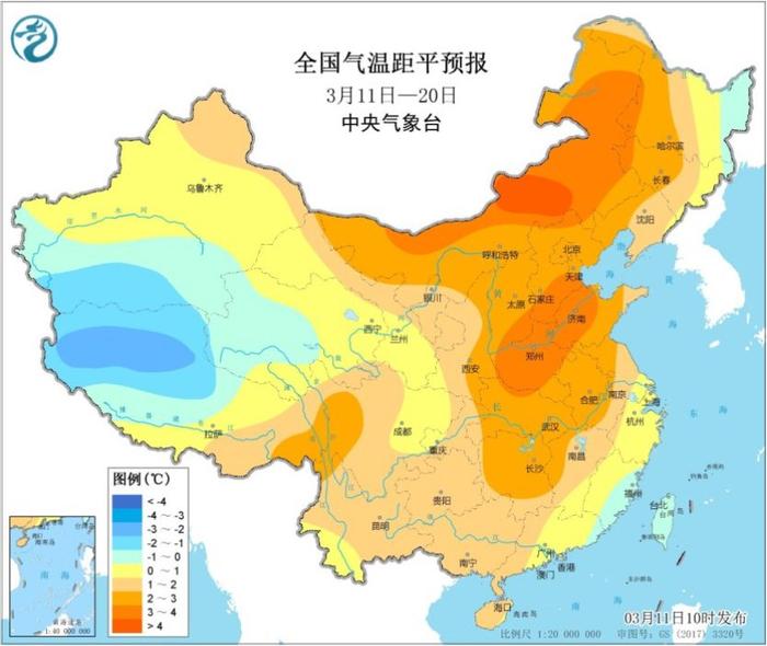 未来十天四川盆地气温转向“偏高”，降水集中在东北部