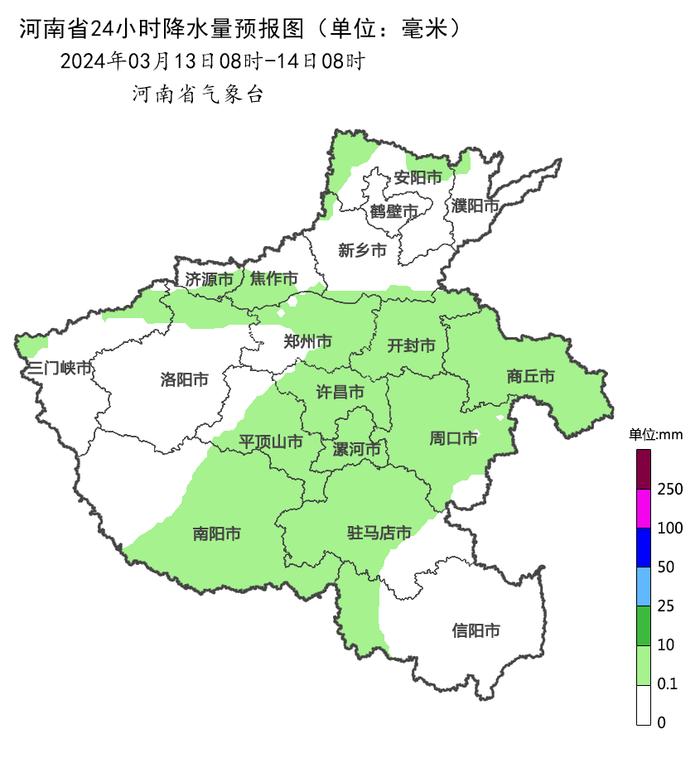 今夜到明天河南多地有降水