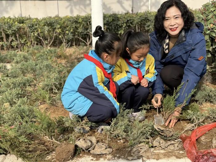 沣东九小开展植树节跨学科思政主题实践活动