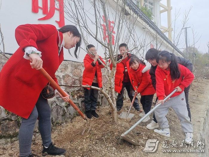 恩施市龙凤实验小学：植树节播撒绿意