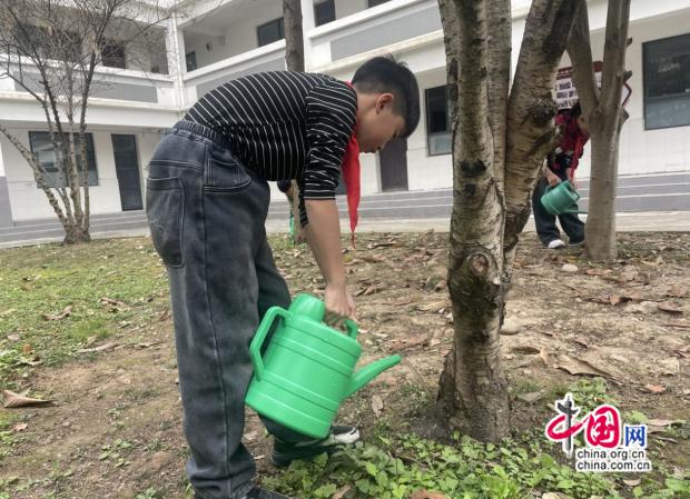 “植”一抹绿色，溢一片春光 邛崃各学校多举措开展植树节活动