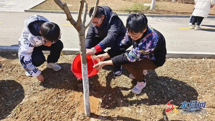 ​港中德育丨“植此青绿”烟台港城中学植树节主题实践活动