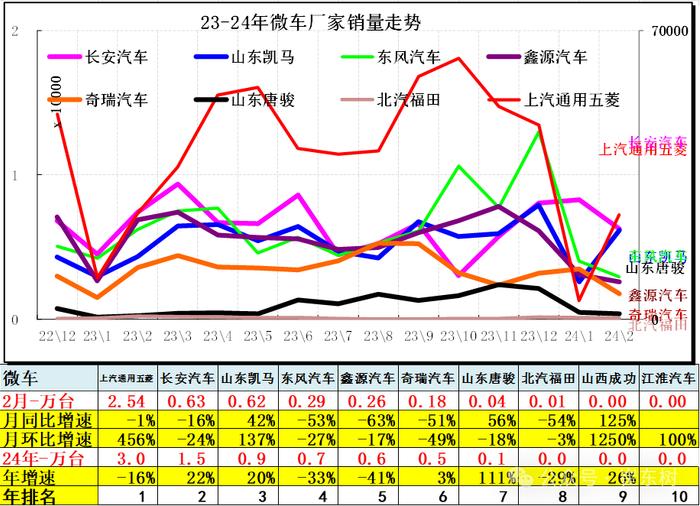 崔东树：2月新能源乘用车仅有五菱环比正增长 总体市场表现一般