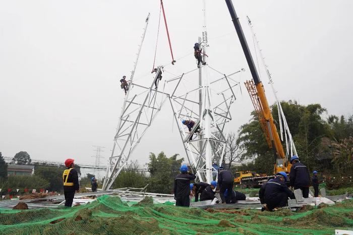 重庆铜梁：服务重大项目 海辰电力专线加紧建设