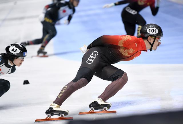 短道速滑——世锦赛：中国队晋级男子5000米接力半决赛