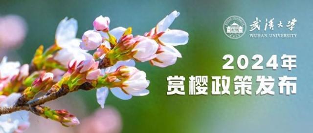 武汉大学2024年赏樱政策发布！