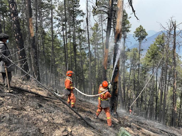 C视频丨送“水龙”上火山——川观新闻记者现场直击雅江森林火情1号火场灭火救援