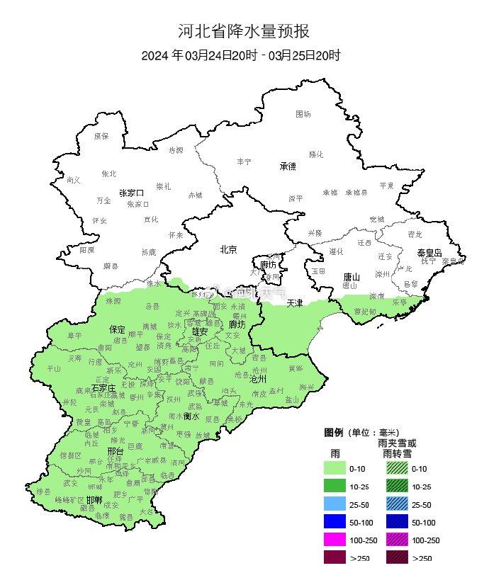 最低温下降4~6℃！雨雪即将上线，还有大风、降温，河北多地气温走势……