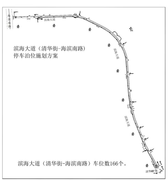 威海市区道路停车泊位施划方案公示