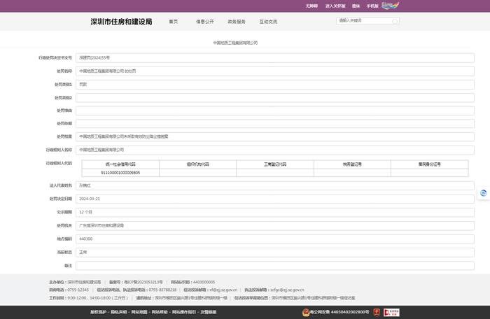 未采取有效防尘降尘措施  中国地质工程集团有限公司被罚2.5万