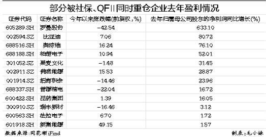 社保基金QFII等长线资金买了啥？