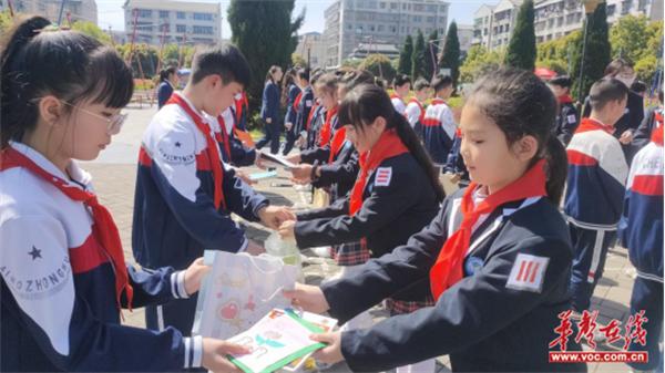 芷江城南小学、怀化市宏宇小学共祭烈士陵园