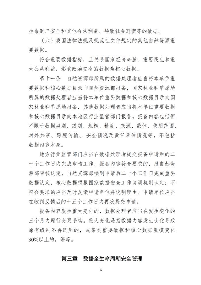 自然资源领域数据安全管理办法印发