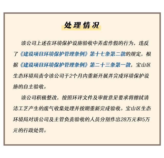 E案E说｜某公司在环境保护设施验收中弄虚作假案