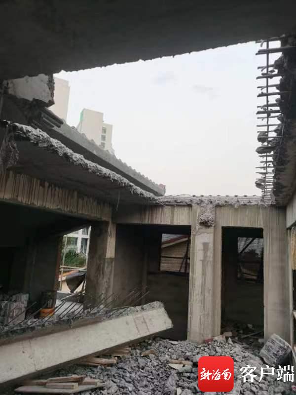 问政海南丨海口一小区违建业主疑偷偷续建 城管：已组织过拆违将继续巡控