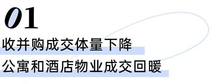 2023年全国涉房收并购同比下降7.1%，公寓和酒店回暖