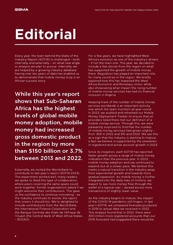 GSMA：2024年全球移动支付行业状况报告