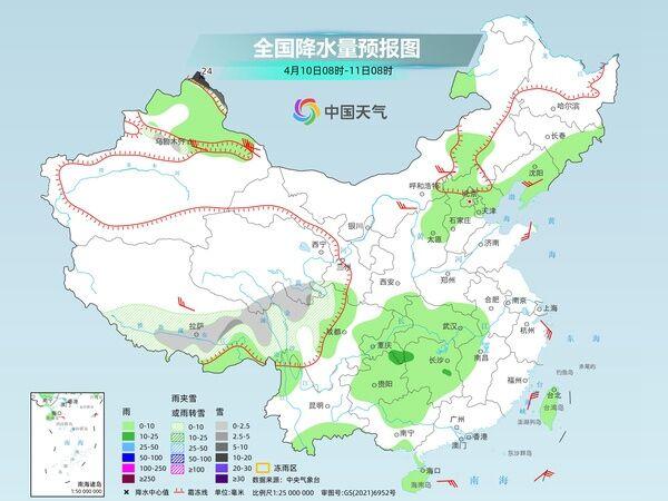 未来三天新疆北部雨雪天气将频繁出现
