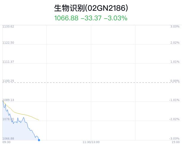 生物识别概念盘中跳水，科大讯飞跌2.18%