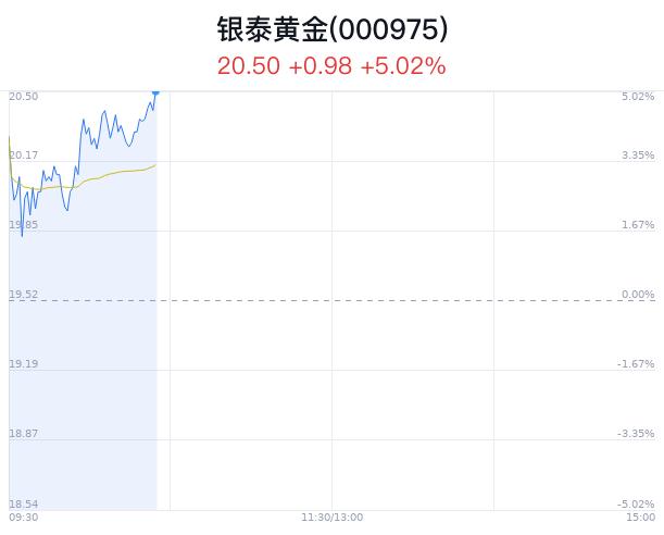 银泰黄金创历史新高 全球央行转向宽松