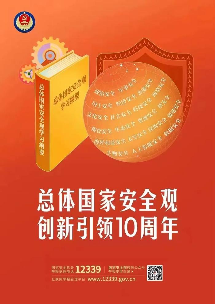 总体国家安全观主题海报来了！