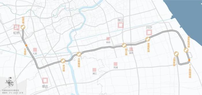 年底实现：上海虹桥⇋浦东仅40分钟！全长68.6公里，设9座车站，将连接“换乘王”19号线