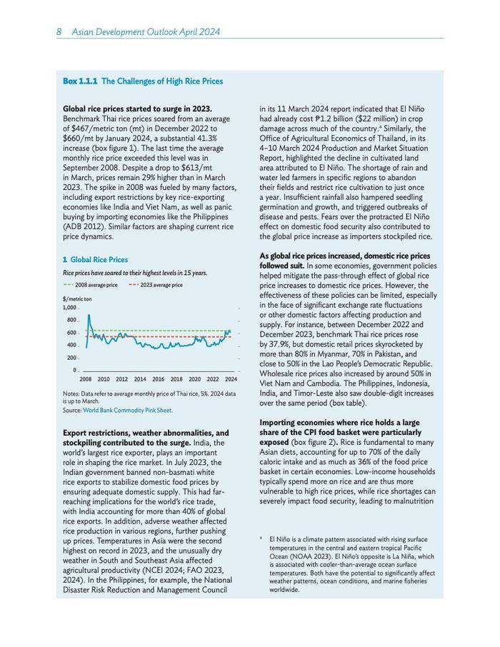 ADB：2024年亚洲发展展望（四月版）报告