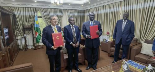 驻南苏丹大使马强出席中国政府援南苏丹人道主义物资交接仪式