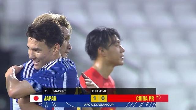 11打10不会踢？U23亚洲杯中国队0比1输日本，没抓住对手吃红牌机会