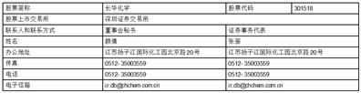 证券代码：301518    证券简称：长华化学   公告编号：2024-007