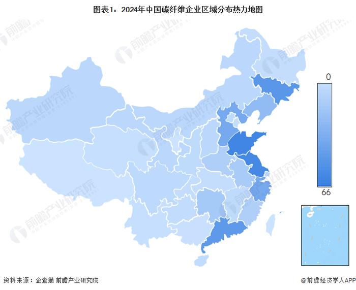 2024年中国碳纤维行业区域格局分析 需求区域集中在东部和南部沿海地区【组图】