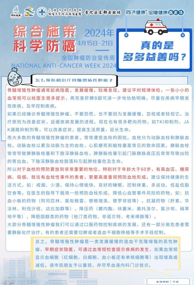 2024年4月17日“全国肿瘤防治周”同济大学附属同济医院线上科普活动&同同科普