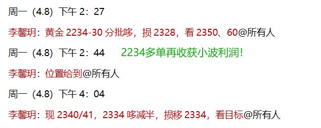 李馨玥：4.19黄金冲高回落避险情绪渐退，日内重回区间高空低多！