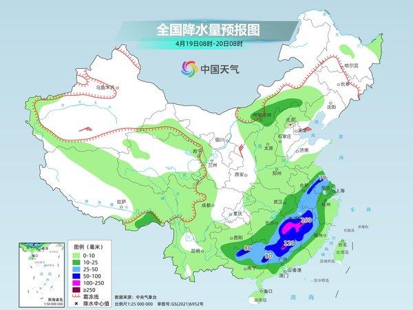 南方强降雨不断局地累计降雨量有极端性 冷空气继续影响中东部