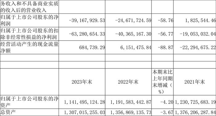 新光光电：2023年亏损3916.79万元