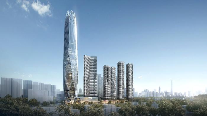 航拍深圳|358米湾区智慧广场最新建设进展！