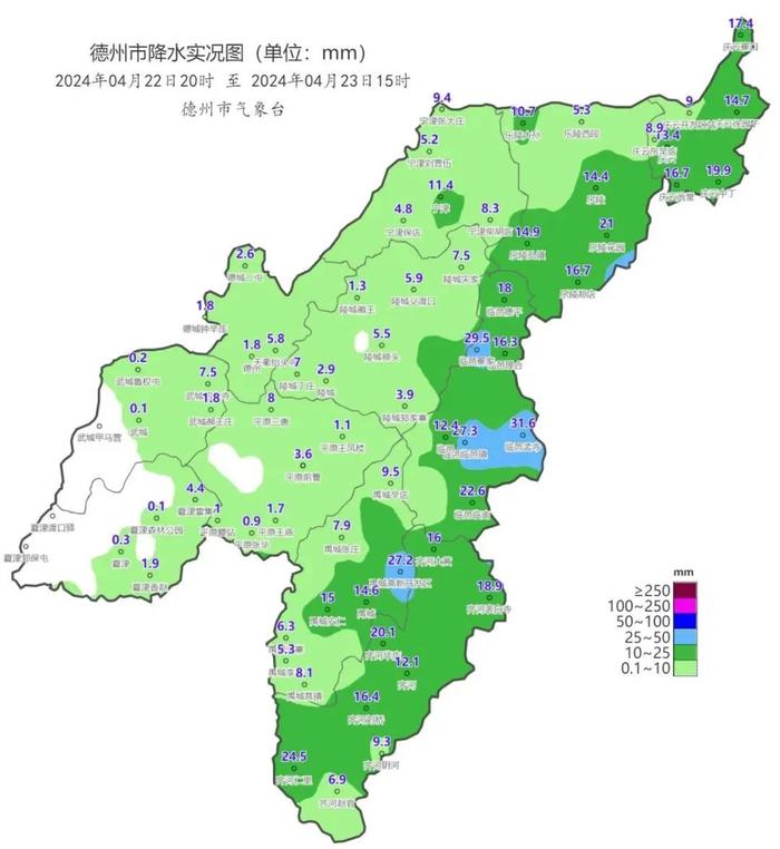 今年首场强对流过境德州！最大降水量31.6毫米！接下来的天气……