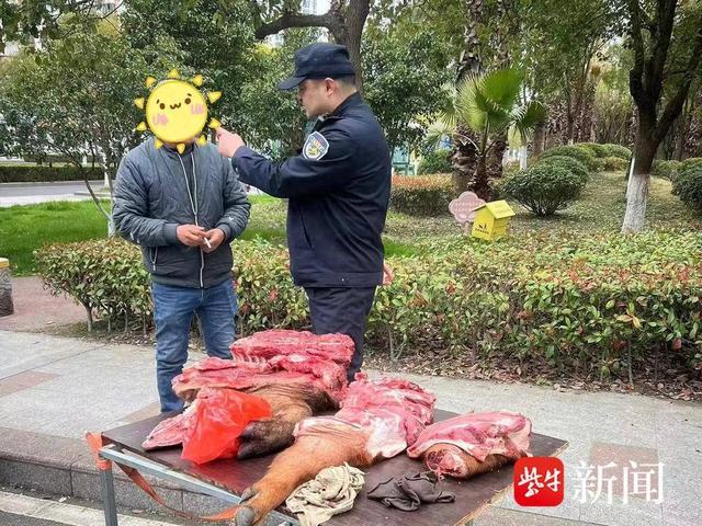 守护食品安全，太仓娄东街道综合行政执法局依法取缔流动猪肉摊点