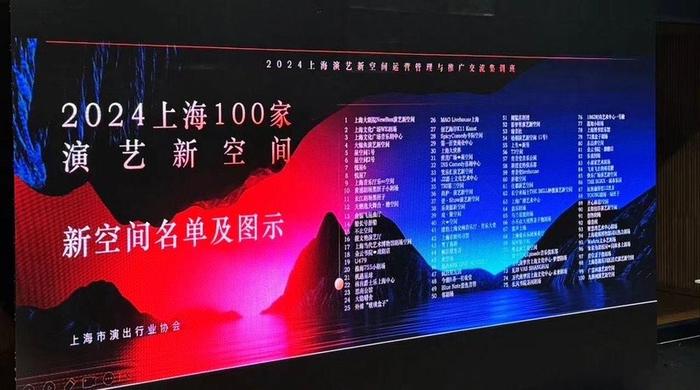 2024上海100家演艺新空间名单公布！优胜劣汰，新空间发展用“行规”指路