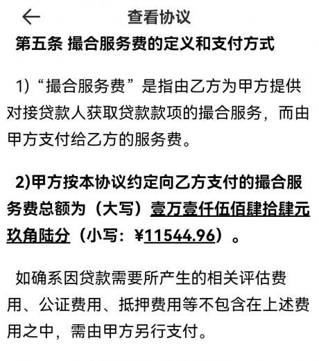 贷款中介收取高额服务费 消费者苦叫连连