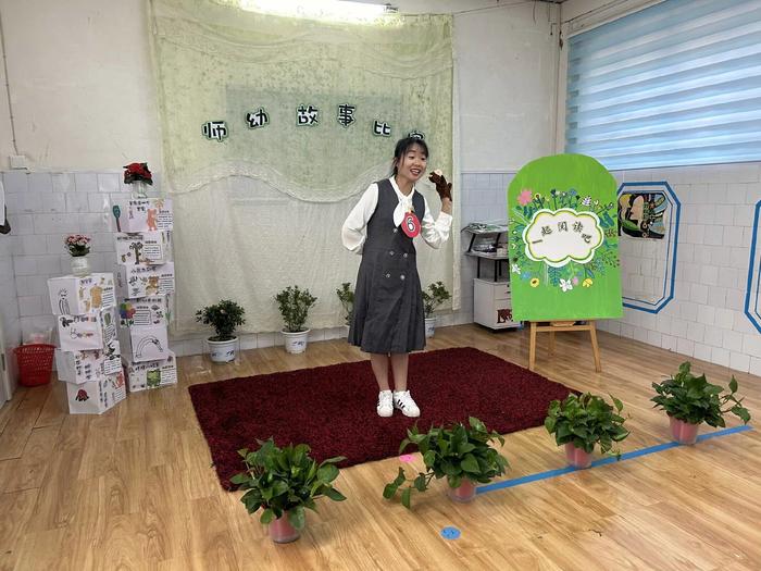 内乡县幼儿园一分园开展师幼讲故事比赛