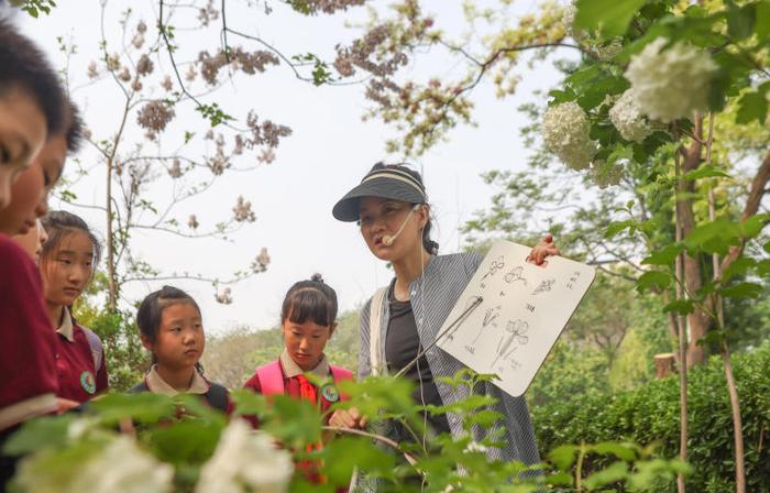 北京市少年宫植物大课堂开课，300余小学生与大自然亲密接触