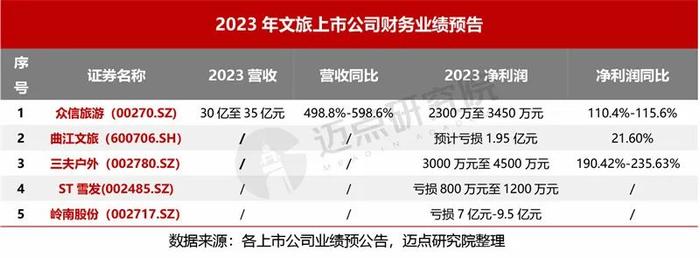 2023年文旅上市公司财务分析报告