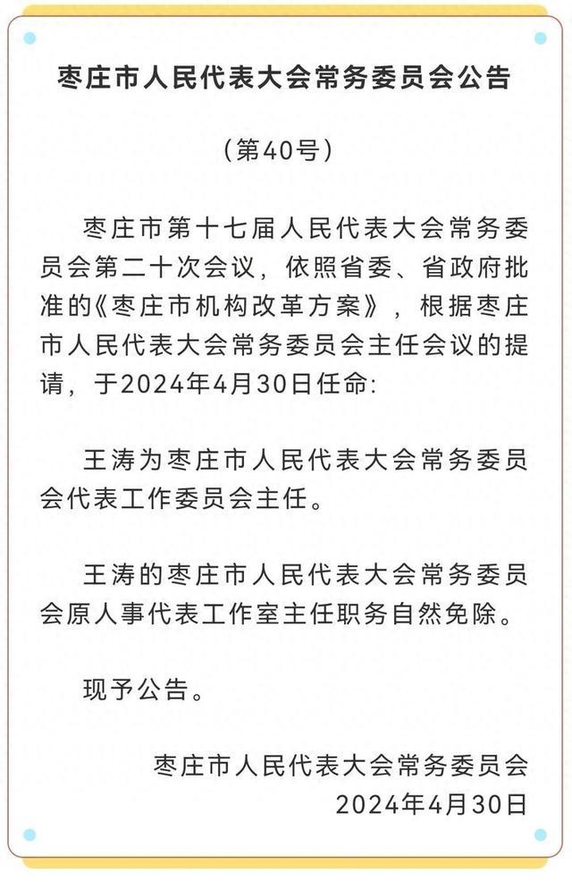 葛亮任市大数据局局长！枣庄发布最新人事任免