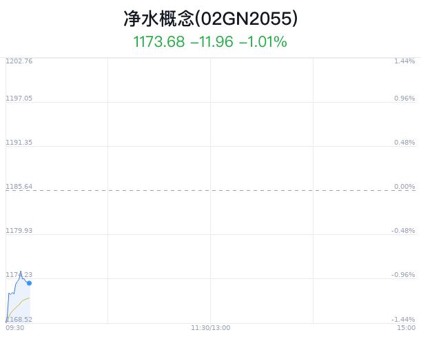 净水概念盘中跳水，碧水源跌0.20%