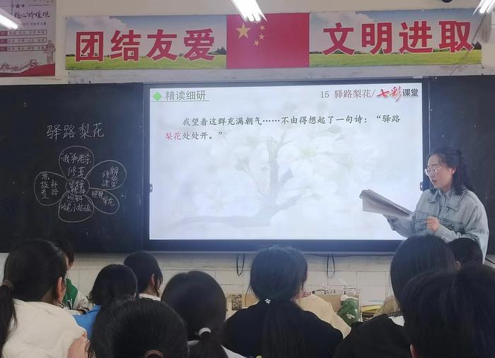 初夏满诗意  教研唤灵思——南召县马市坪乡中学语文组青年教师研训活动