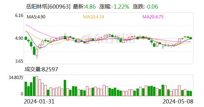 岳阳林纸：李战辞去总经理职务